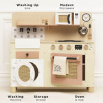 Le Toy Van Rattan Wooden Play Kitchen (1) FSC 100%