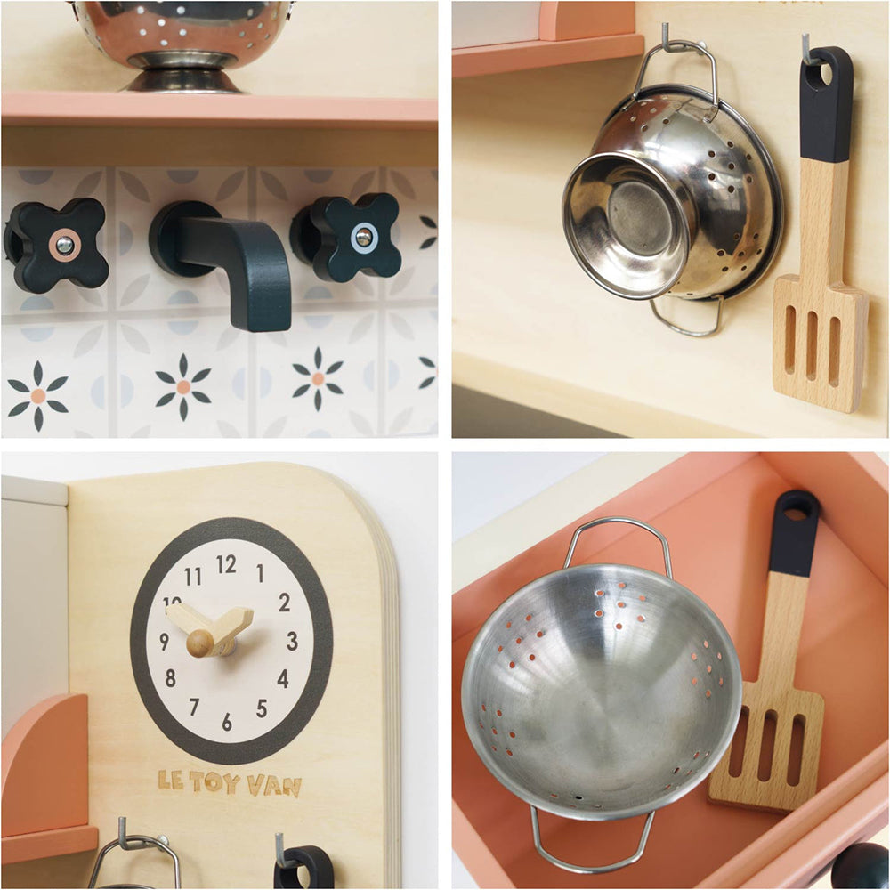 Le Toy Van Rattan Wooden Play Kitchen (1) FSC 100%