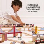 Le Toy Van Red Royal Express Train & Carriages - 4 Piece (6) FSC 100%