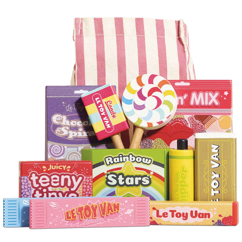 Le Toy Van Retro Sweets and Candy Roleplay Set - 12 Piece (4) FSC 100%