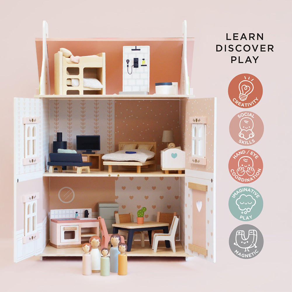 Le Toy Van Roseheart Wooden Dolls House & Furniture  (1) FSC 100%