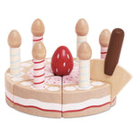 Le Toy Van Sliceable Birthday Cake & Candles - 8 Piece (6) FSC 100%