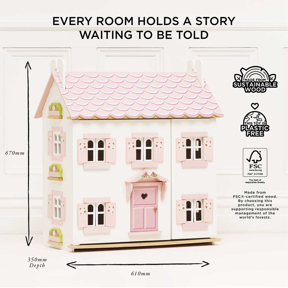 Le Toy Van Sophie's Wooden Dolls House (1) FSC 100%