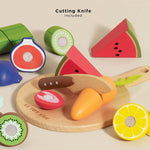 Le Toy Van Wooden Chopping Board & Sliceable Play Food (4) FSC 100%
