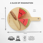 Le Toy Van Wooden Chopping Board & Sliceable Play Food (4) FSC 100%