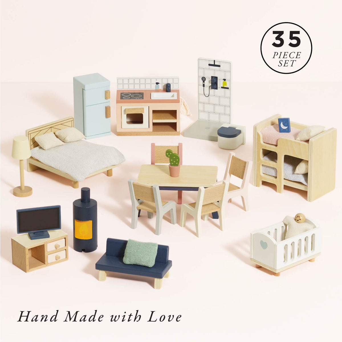 Le Toy Van Complete Dolls House Indoor Furniture Set (6 x sets) - FSC 100%