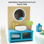 Le Toy Van Wooden Dolls house Bathroom Furniture - 19 Pc (4) FSC 100%