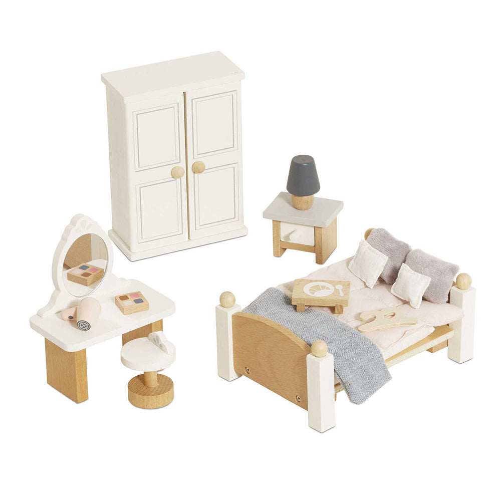 Le Toy Van Wooden Dolls house Bedroom - 19 Piece (4) FSC 100%