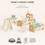 Le Toy Van Wooden Dolls house Child's Bedroom Furn - 24 Pc (4) FSC 100%