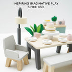 Le Toy Van Wooden Dolls House Dining Room - 18 Piece (4) FSC 100%