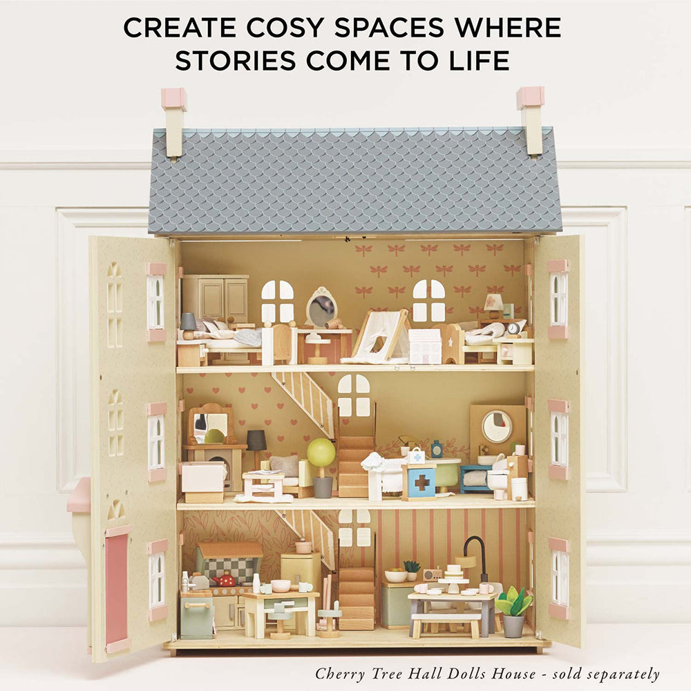 Le Toy Van Wooden Dolls House Dining Room - 18 Piece (4) FSC 100%