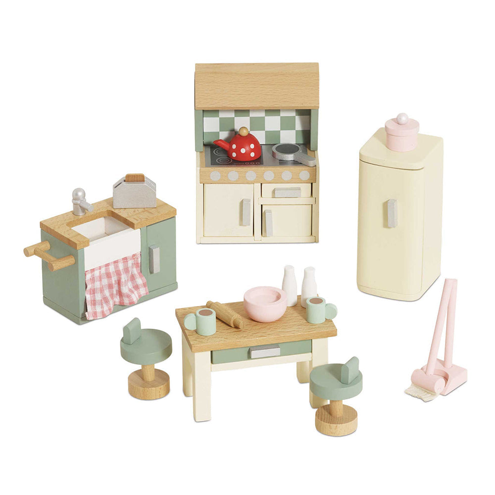 Le Toy Van Wooden Dolls house Kitchen Furniture - 20 Piece (4) FSC 100%