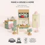 Le Toy Van Wooden Dolls house Kitchen Furniture - 20 Piece (4) FSC 100%