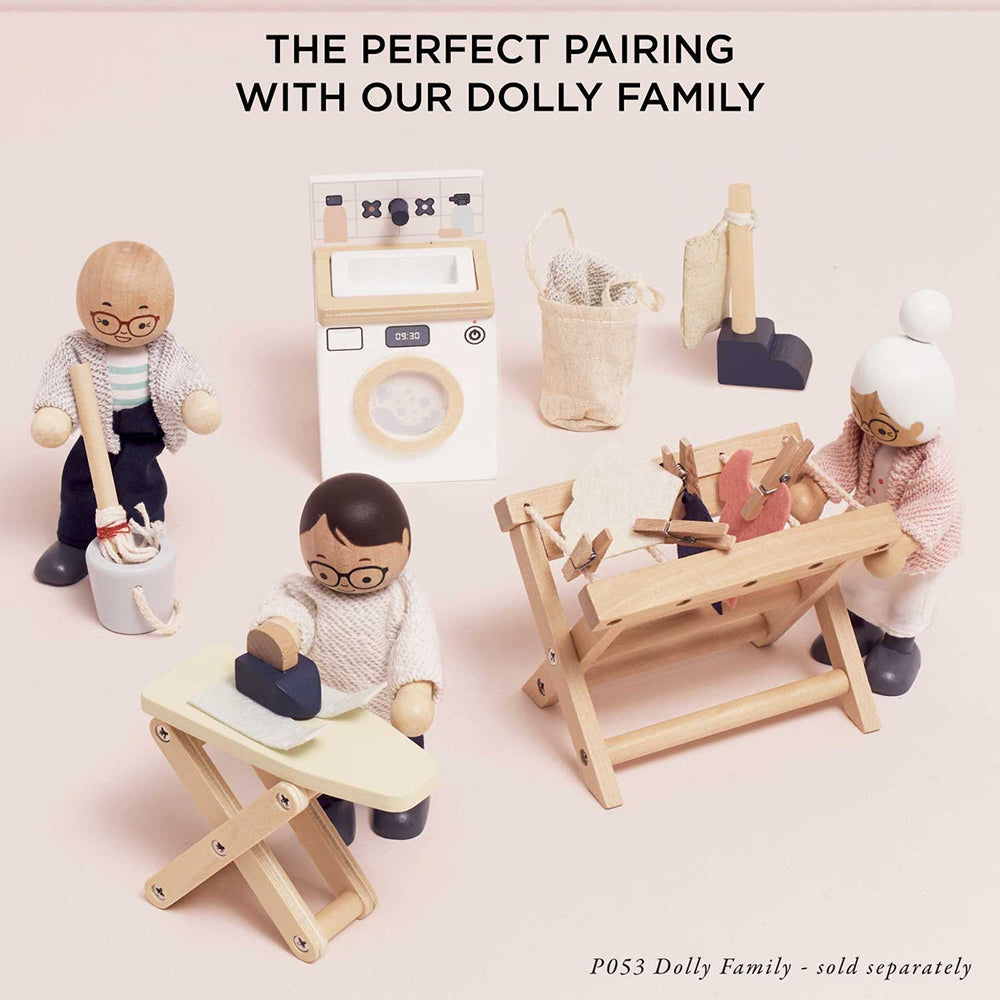 Le Toy Van Wooden Dolls House Laundry Room - 16 Piece (4) FSC 100%