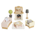 Le Toy Van Wooden Dolls house Living Room - 19 Piece (4) FSC 100%