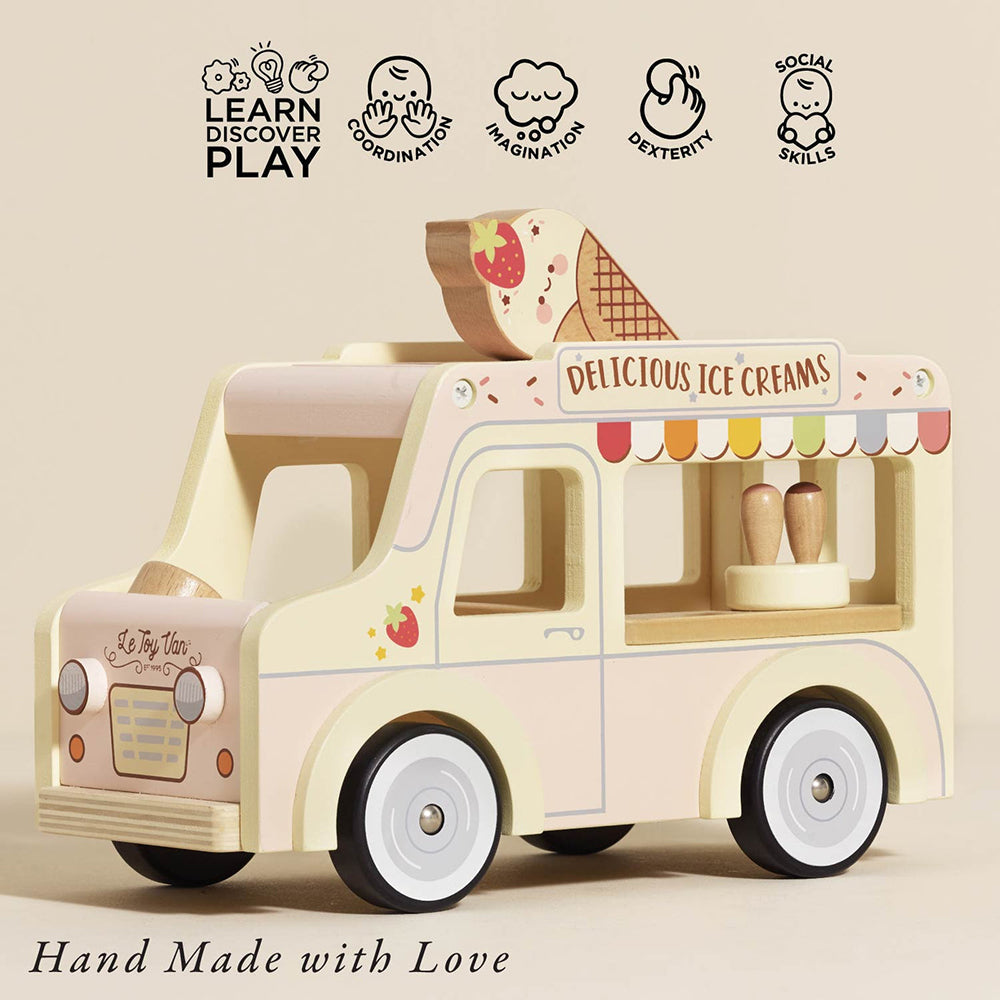 Le Toy Van Wooden Ice Cream Van (4) FSC 100%