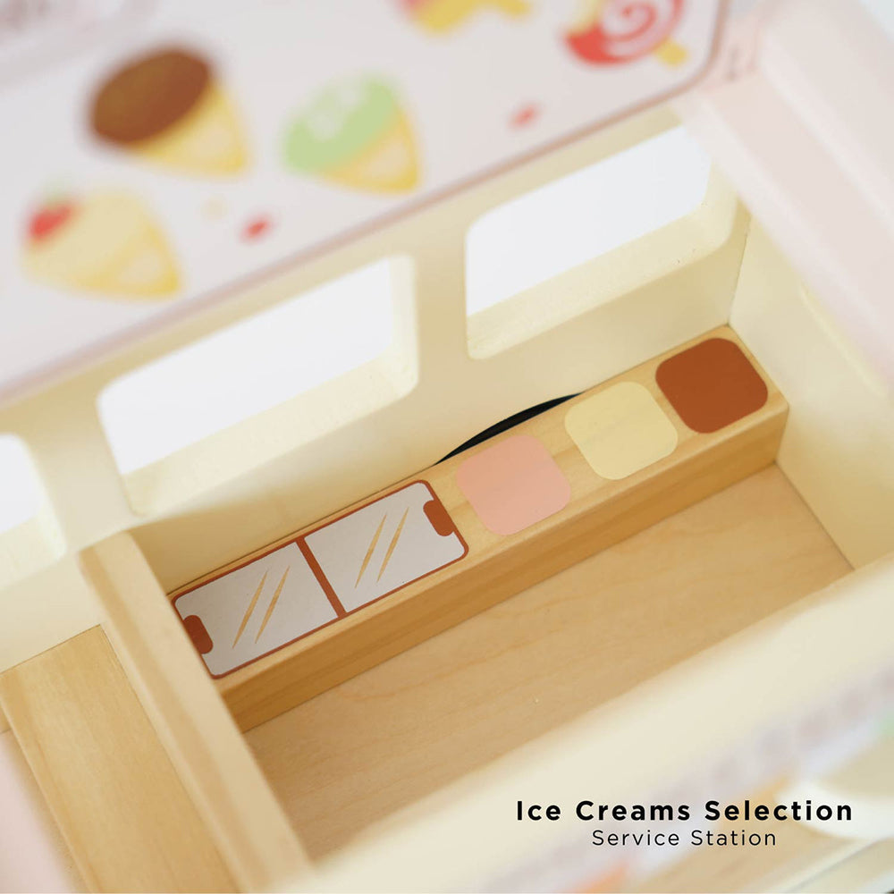 Le Toy Van Wooden Ice Cream Van (4) FSC 100%