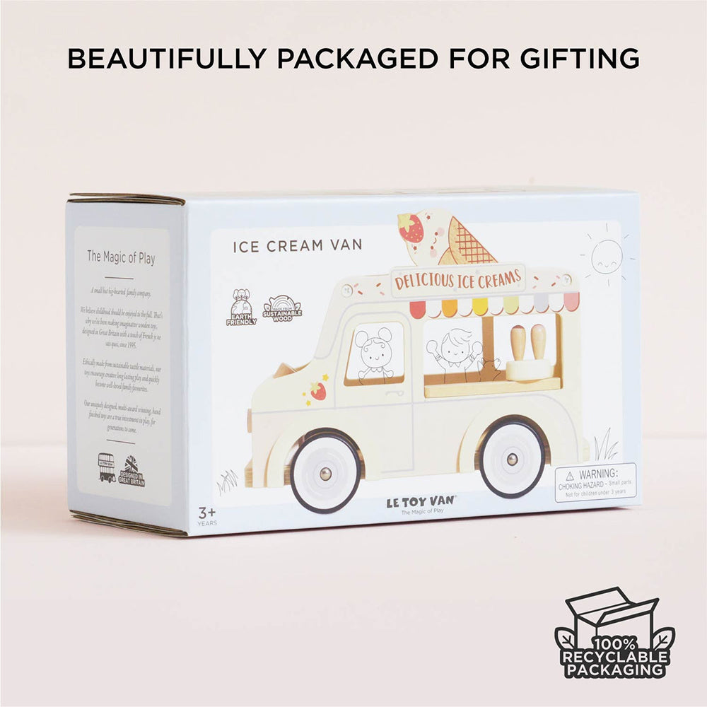 Le Toy Van Wooden Ice Cream Van (4) FSC 100%