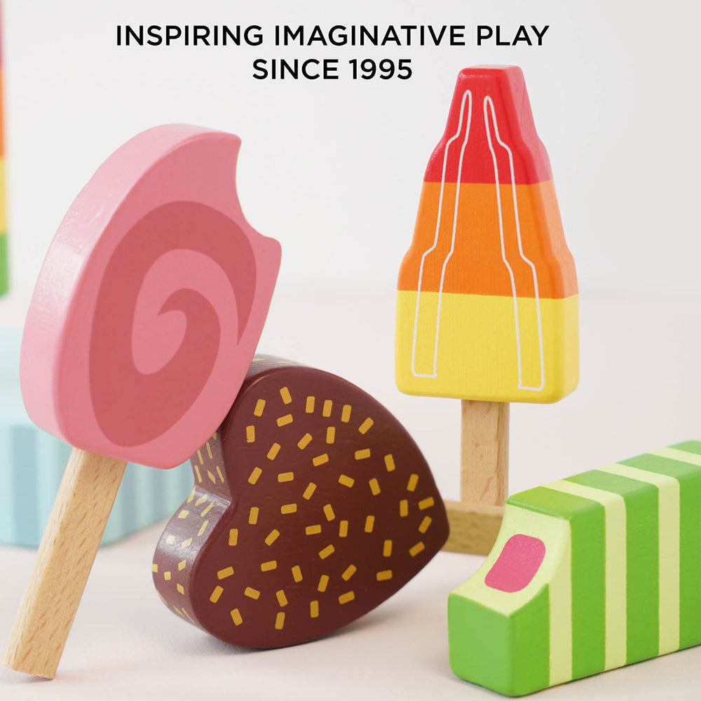 Le Toy Van Wooden Ice Lollies Popsicles - 7 Piece (4) FSC 100%