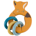 Moulin Roty Le Voyage d'Olga Fox Wooden Rattle 13cm