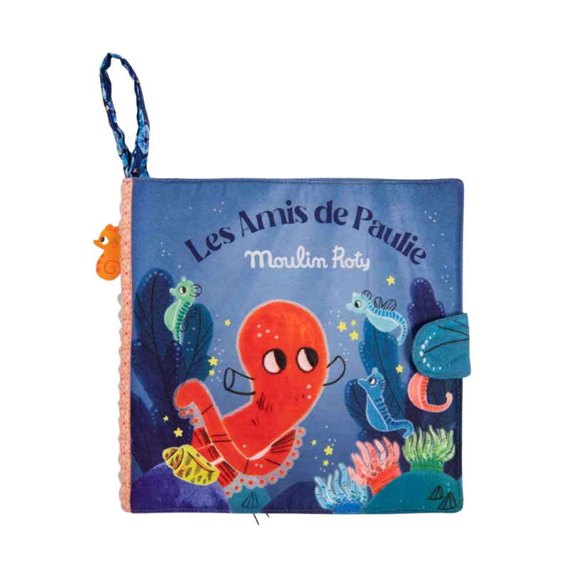 Moulin Roty Les Aventures De Paulie Fabric Activity Book 20x20cm