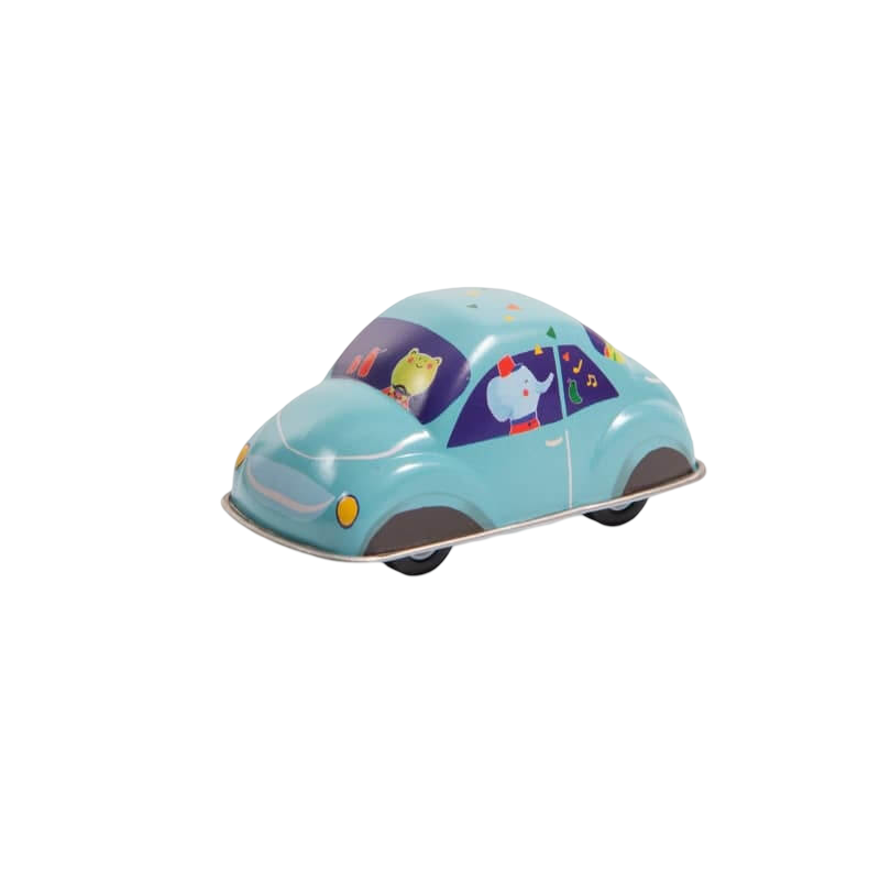 Moulin Roty Les Jouets Metal Friction Car - Blue 4.5x4cm