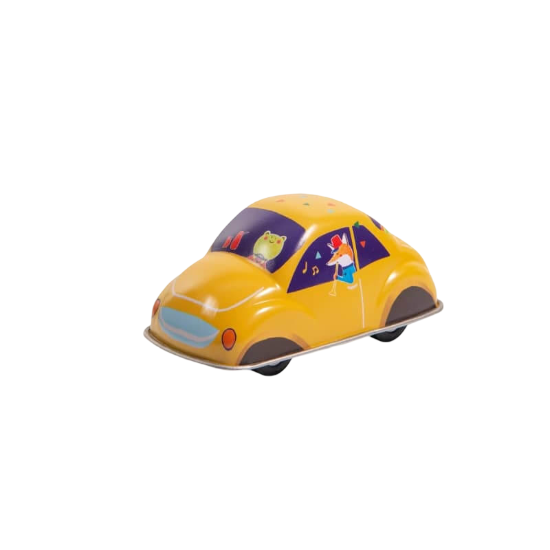Moulin Roty Les Jouets Metal Friction Car - Yellow 4.5x4cm