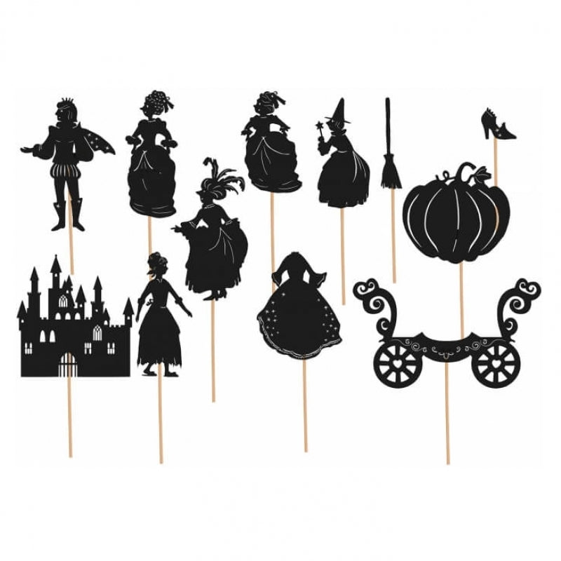 Moulin Roty Les Ombres Du Soir Cardboard Theatre with Shadow Puppets 48x35.5cm