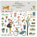 Moulin Roty Les Parisiennes Rub-off Transfer Print Set on Paris Street Life. Including 47 prints + 1 background Poster