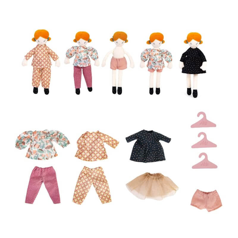 Moulin Roty Les Parisiennes 小衣櫃行李箱 18.5x28.5 厘米