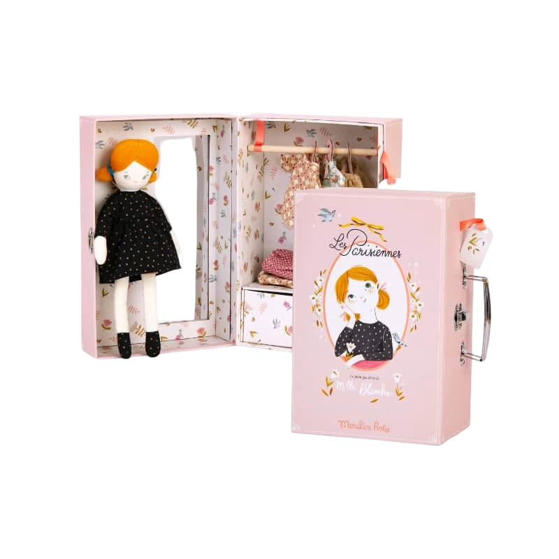 Moulin Roty Les Parisiennes 小衣櫃行李箱 18.5x28.5 厘米
