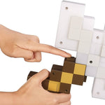 Pixel Art Toy Light-Up Adventure Sword + Creeper Cardboard Head Toy Set