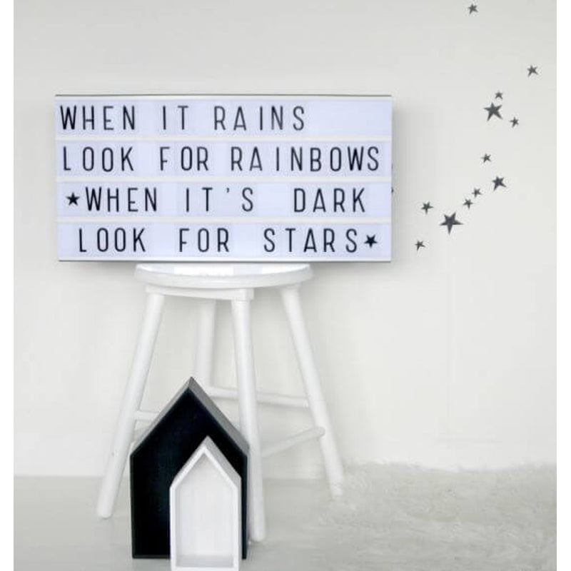 A Little Lovely Company Lightbox Letter Set - Basic Black