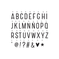 A Little Lovely Company Lightbox Letter Set - Basic Black