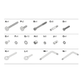 Leander Linea™ Baby Cot Fitting Pack (Screws & Parts)