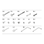 Leander Linea‚Ñ¢ Baby Cot Fitting Pack (Screws & Parts)
