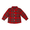 Cotton Pigs Little Boy's Red Tartan Shirt