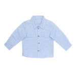 Cotton Pigs 小男孩藍色格子襯衫