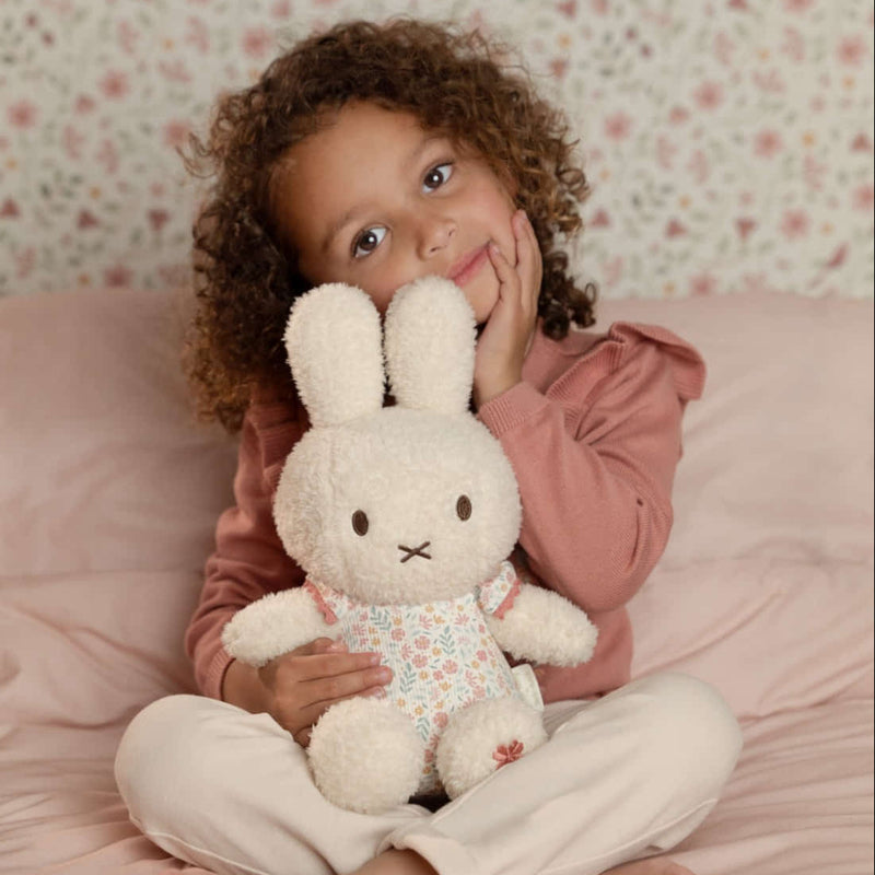 Tiamo Miffy 小荷蘭毛絨玩具 30cm 帶搖鈴 - 幸運花