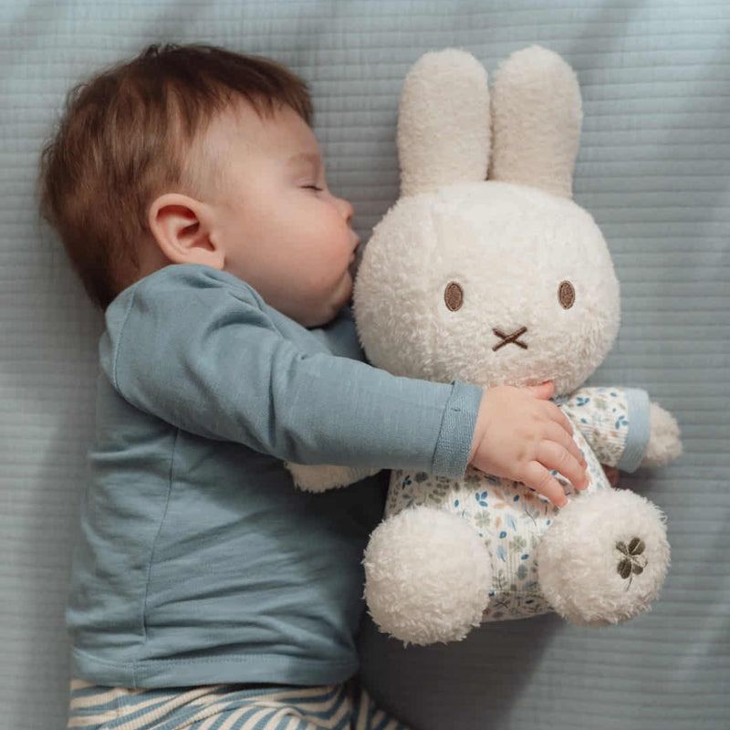 Tiamo Miffy 小荷蘭毛絨玩具 30cm 帶搖鈴 - 幸運樹葉