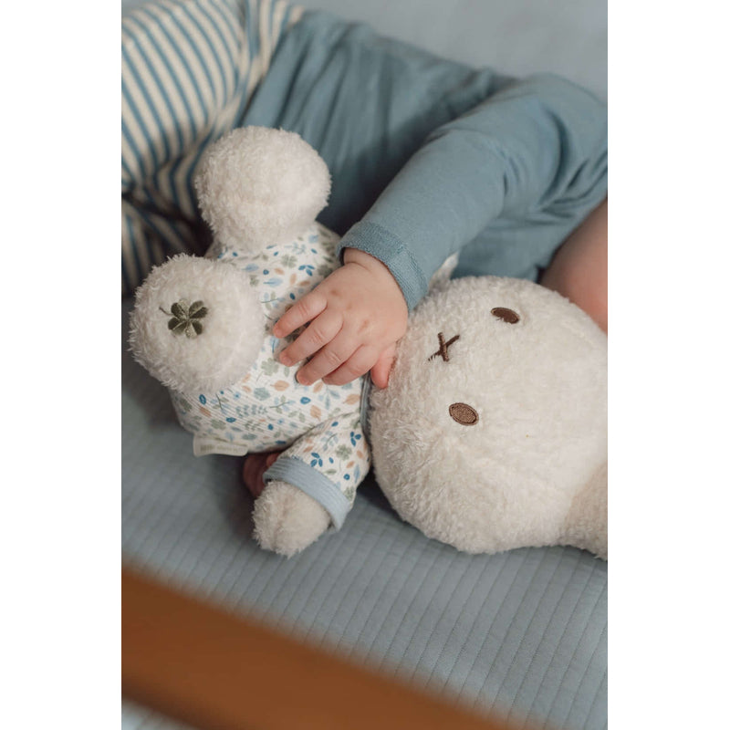 Tiamo Miffy 小荷蘭毛絨玩具 30cm 帶搖鈴 - 幸運樹葉