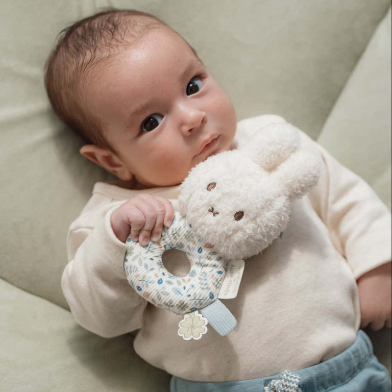 Tiamo Miffy Little Dutch Rattle - Lucky Leaves