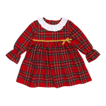 Cotton Pigs Little Girl's Red Tartan Dress