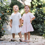 Cotton Pigs Little Girl's Vanilla Muslin Dress