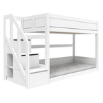 LIFETIME Kidsrooms Low Bunk Bed with Step Ladder 90x200cm