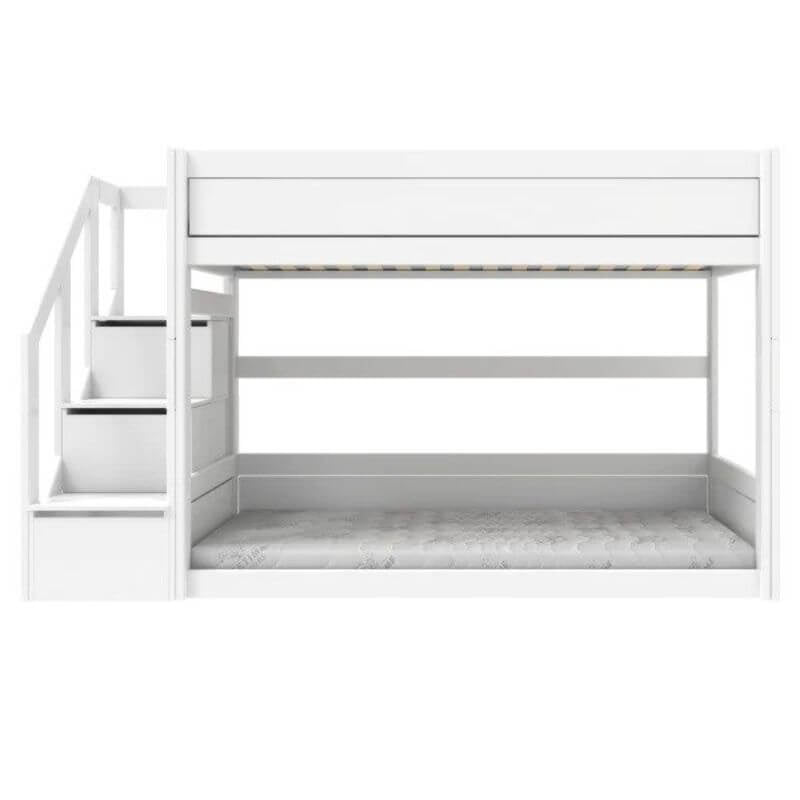 LIFETIME Kidsrooms Low Bunk Bed with Step Ladder 90x200cm