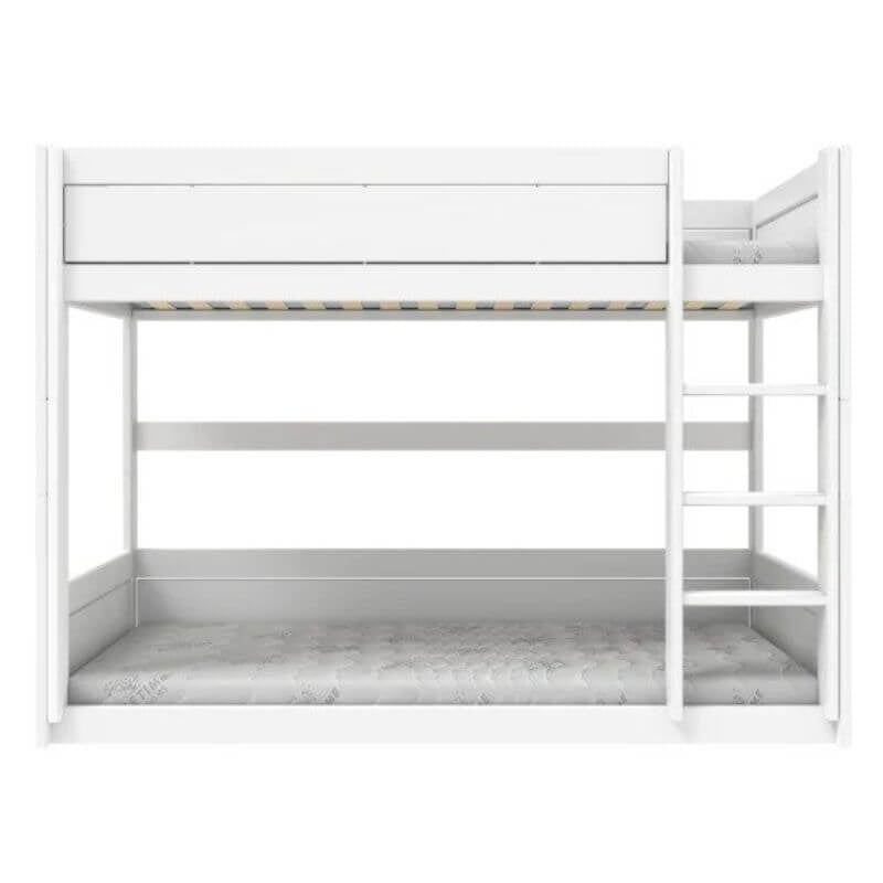 LIFETIME Kidsrooms Low Bunk Bed with Straight Ladder 90x200cm