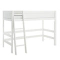 LIFETIME Kidsrooms Low Loft Bed with Slanted Ladder 90x200cm