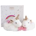 Doudou et Campagnie Lucie la Licorne Booties with Rattle 0-6m