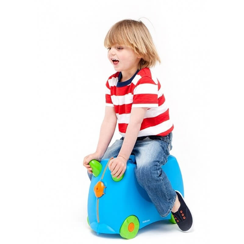 Trunki 兒童騎乘式行李箱 - 泰倫斯藍